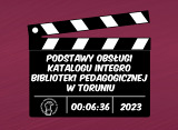 Film instruktażowy prezentujący podstawy obsługi katalogu online Integro Biblioteki Pedagogicznej w Toruniu