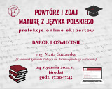 Barok i oświecenie - trzeci wykład z cyklu: Powtórz i zdaj maturę z języka polskiego – prelekcje online ekspertów