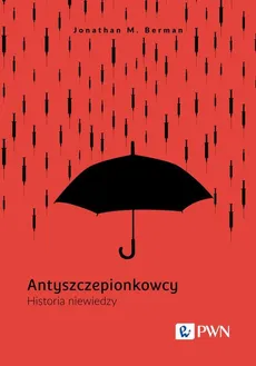 Na okładce: Czarny parasol na czerwonym tle