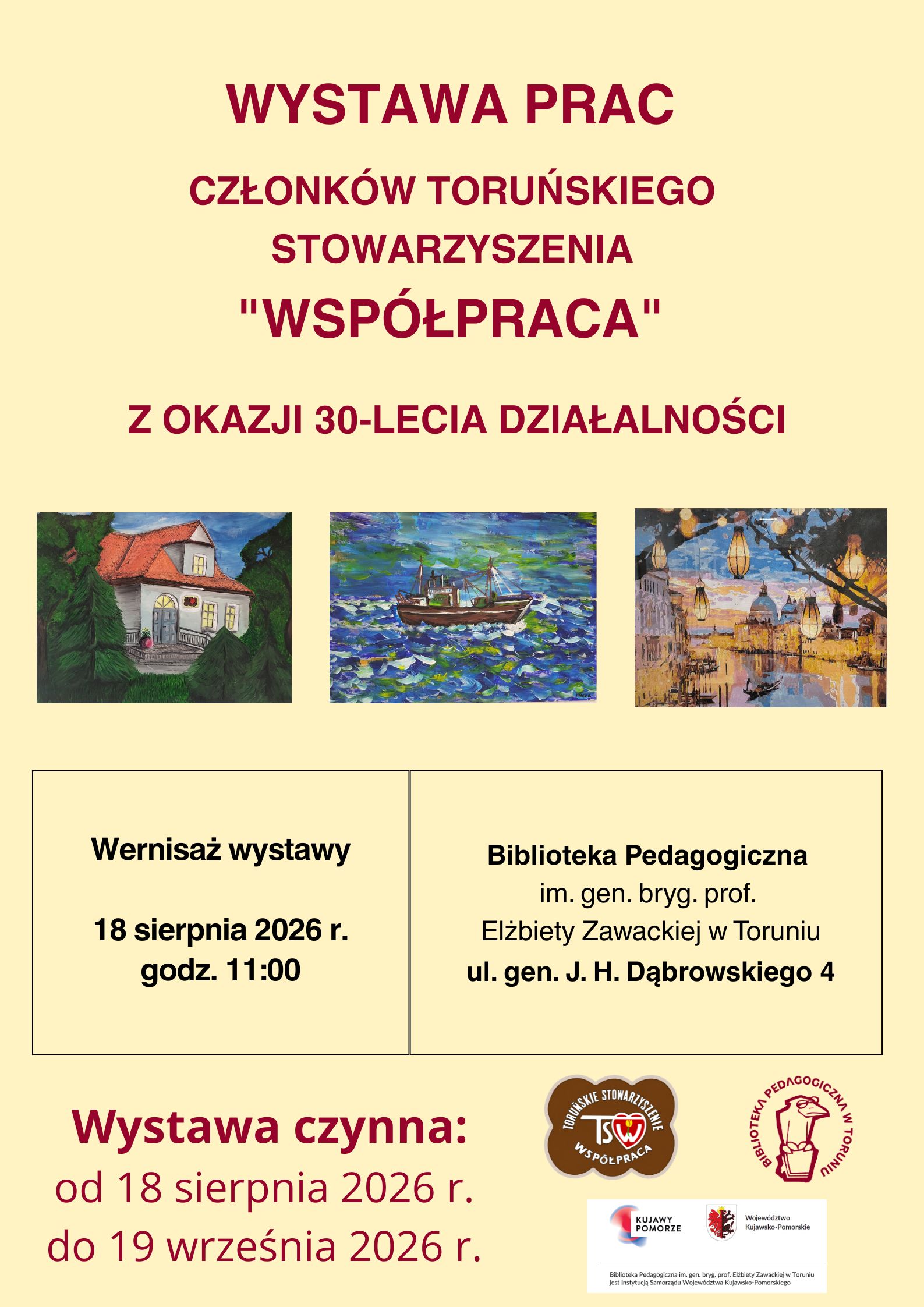 Plakat promujący wystawę.