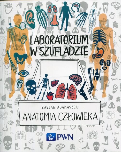 E-book na platforimie IBUK Libra. Okładka książki przedstawiająca rysunek części ciała i organów człowieka.
