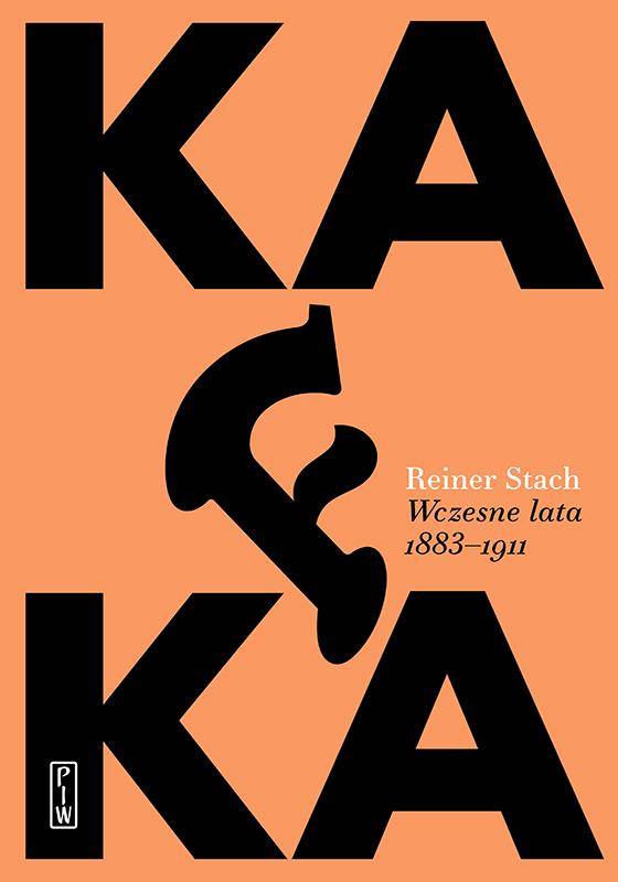 Okładka książki: Napis wersalikami Kafka