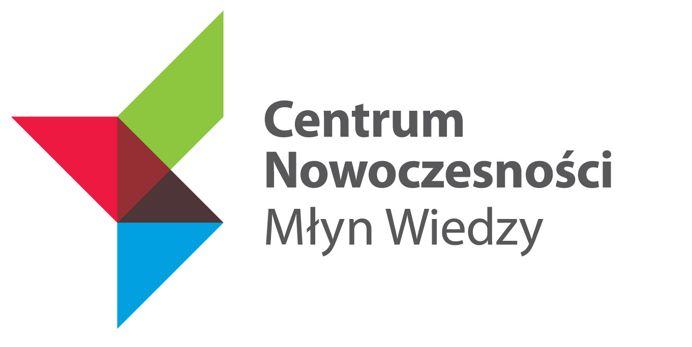 Logotyp Centrum Nowoczesności Młyn Wiedzy w Toruniu