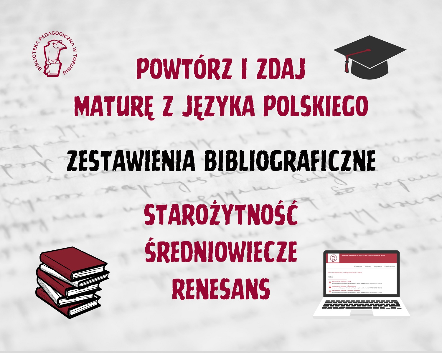 Powtórz i zdaja maturę z języka polskiego - zestawienia bibliograficzne: starożytność, oświecenie, renesans.